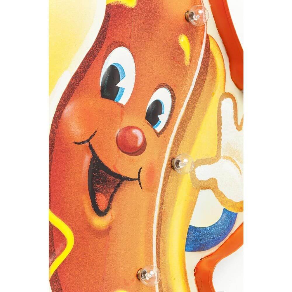 LED Leuchtobjekt Leisure Sausage Medium - witzige Deko im Retro-Stil mit LED-Beleuchtung und fröhlichem Hotdog-Design.