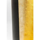 Detailaufnahme der LED Stehleuchte Tube Duo 140cm mit goldener und schwarzer Oberfläche, ideal für moderne Wohnräume.