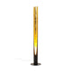 LED Stehleuchte Tube Duo 140cm in Gold und Schwarz, ideal für modernes und klassisches Wohnen.
