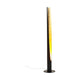 LED Stehleuchte Tube Duo 140cm in Gold und Schwarz, ideal für Wohnräume und Zimmerecken.