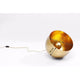 Tisch- & Bodenleuchte Apollon Ø 35cm in gold, misst 37 cm hoch und 33 cm im Durchmesser, ideal für gemütliche Beleuchtung.