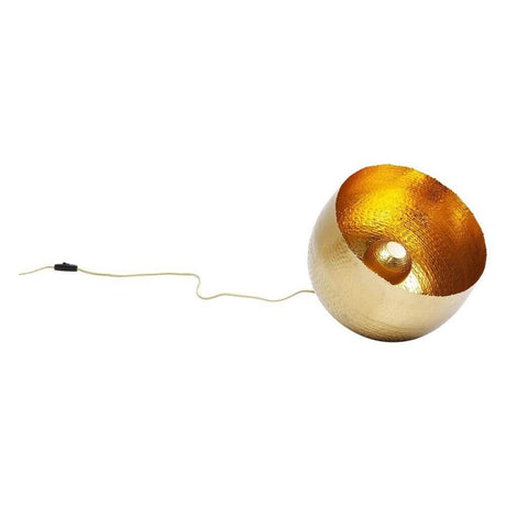 Tisch- & Bodenleuchte Apollon Ø 35cm in goldener Kugelform mit Kabel.