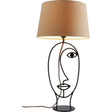 Stilvolle Tischleuchte "Face Wire Nature" mit modernem Design und freundlichem Gesicht, ideal für jeden Wohnstil.