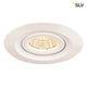 Kini LED Outdoor Deckeneinbauleuchte Weiß 3000K 60° IP65 mit schwenkbarem LED-Einsatz und IP65 Schutzart.