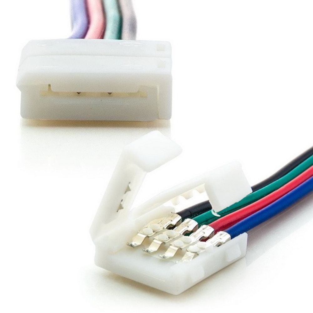 CONNETTORE DI CAVO 4-pin 10 mm Strip LED RGB