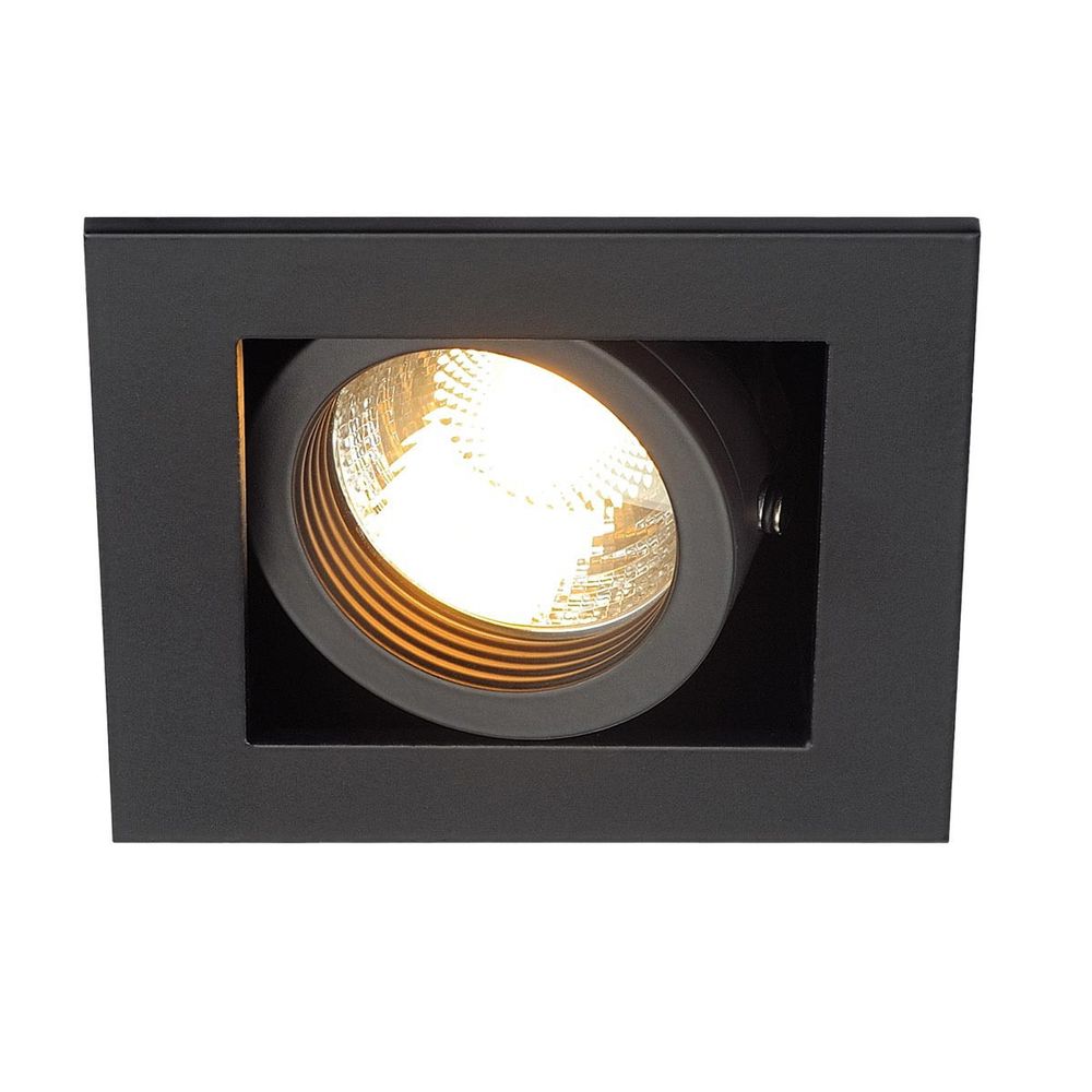 Kadux 1 GU10 Downlight eckig Schwarz max. 50W  SLV   