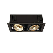 Kadux 2 ES111 Downlight eckig Schwarz max. 2x50W