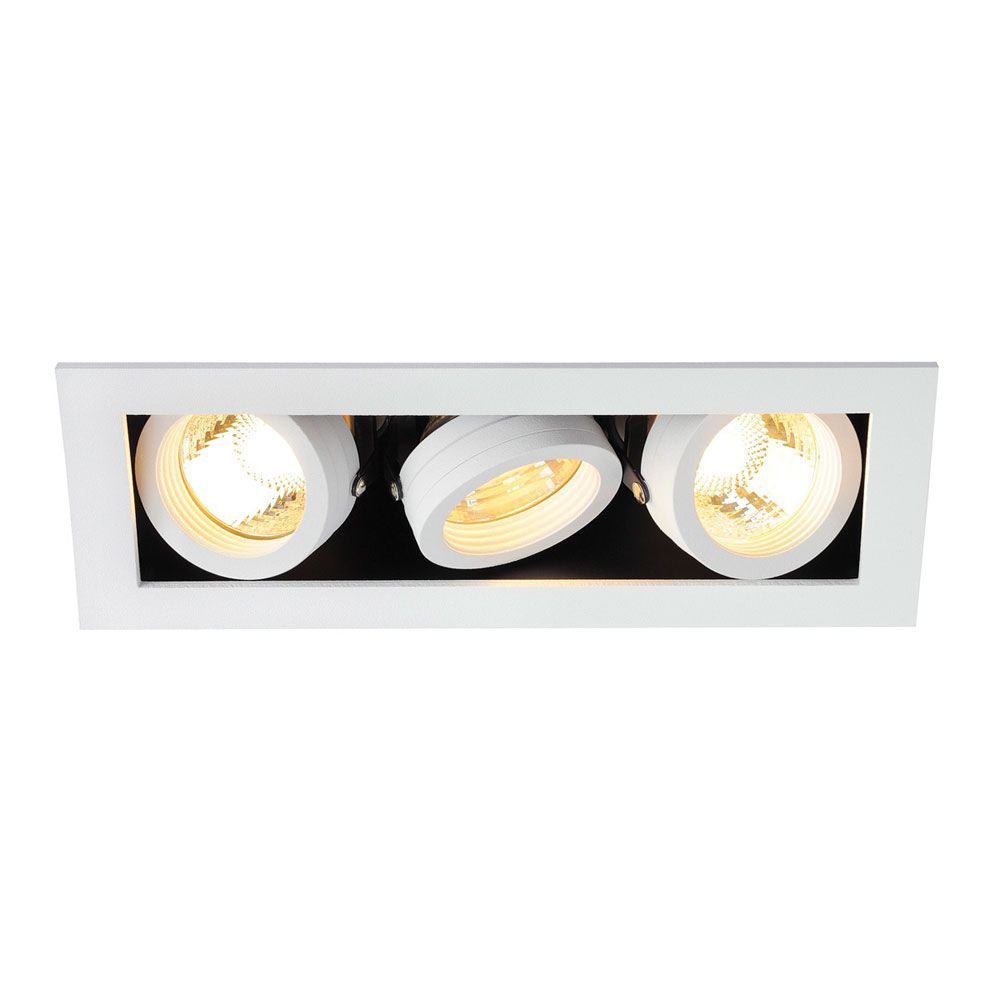 Kadux 3 GU10 Downlight eckig Weiß