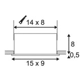 Kadux LED Double DL Set Alu-Gebürstet 38° 3000K inkl. Treiber