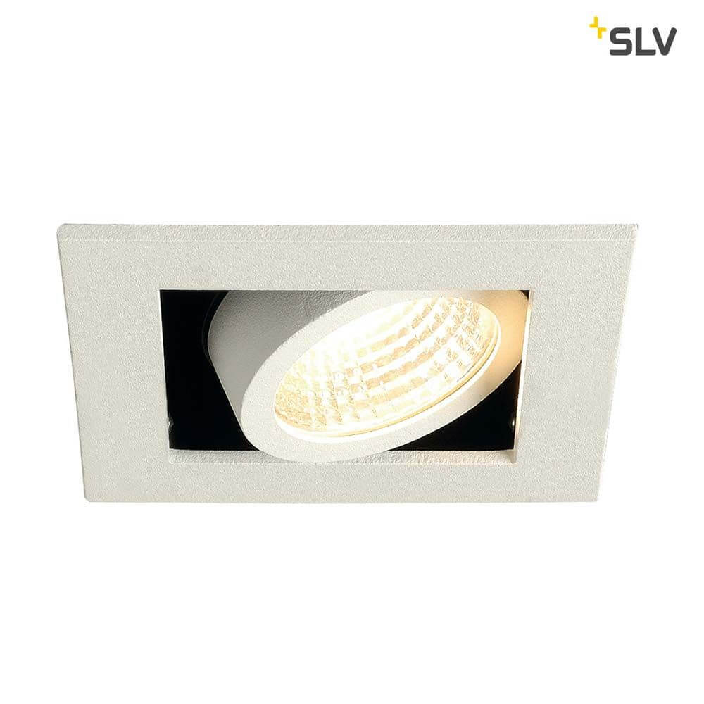 Kadux LED Single DL Set Weiß 38° 3000K inkl. Treiber, Einbauleuchte in weißem Design, schwenkbar.