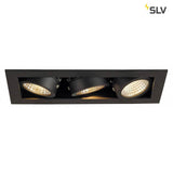 Kadux LED Triple DL Set Schwarz 38° 3000K inkl. Treiber