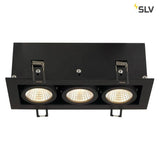 Kadux LED Triple DL Set Schwarz 38° 3000K inkl. Treiber