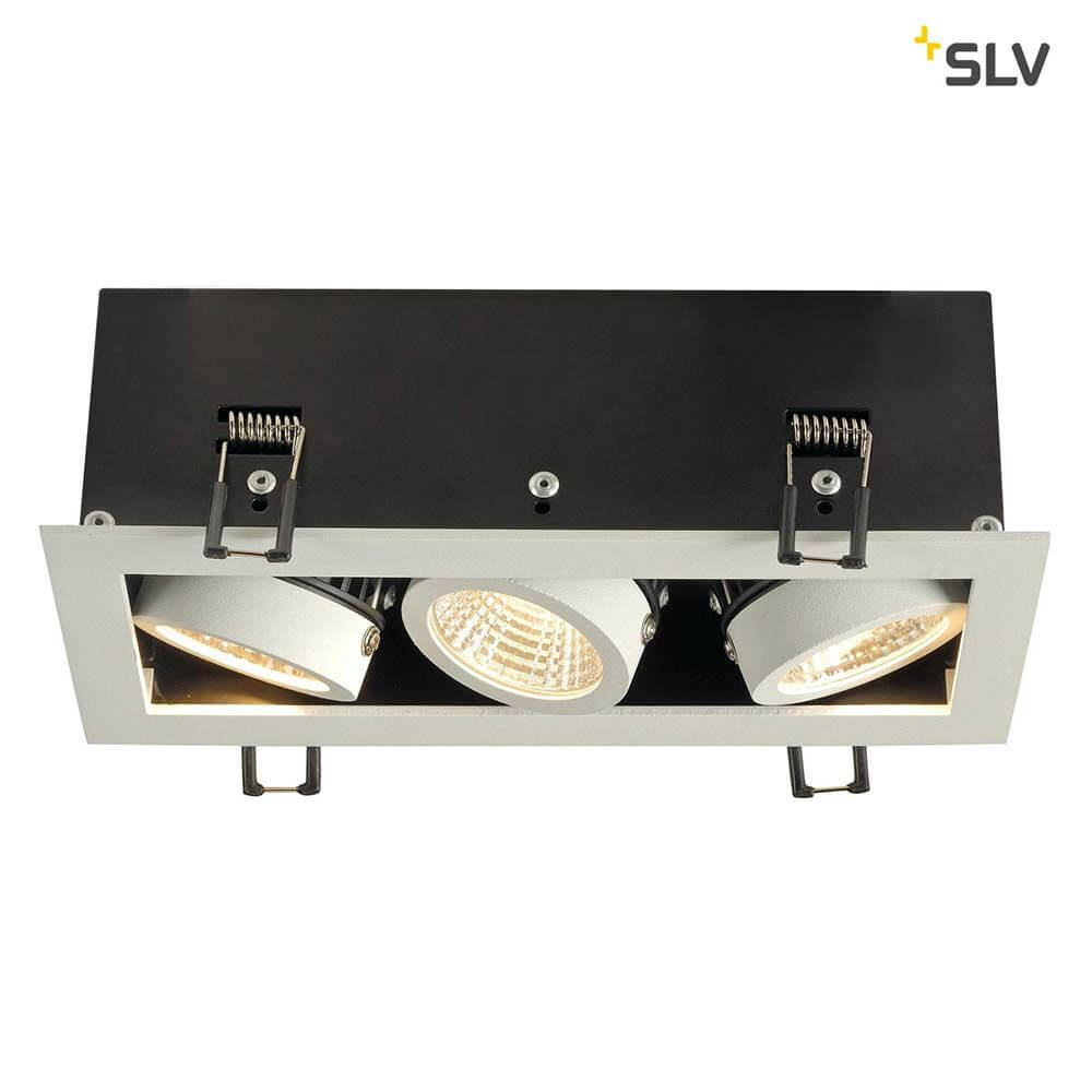 Kadux LED Triple DL Set Weiß 38° 3000K inkl. Treiber – 3-flammige Einbauleuchte mit hochwertiger Optik.