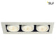 Kadux LED Triple DL Set Weiß 38° 3000K inkl. Treiber – moderne Einbauleuchte mit drei verstellbaren Spots.