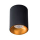 Deckenspot GU10 Ø 8,5cm Riti Schwarz, Goldfarben in modernem Design für Wohnräume geeignet.