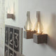Karman Amarcord Wandleuchte in eleganter Design-Serie mit klarem und rauchigem Glas, ideal für jeden Wohnbereich.