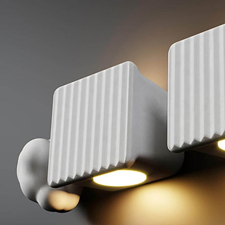 Applique murale Karman Binarell LED blanc mat