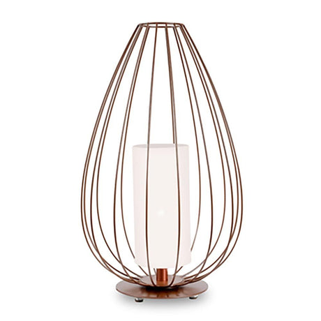 Karman Cell Bodenlampe in Copper, filigranes Drahtgestänge, moderne und elegante Lichtquelle für jeden Raum.