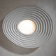 Karman LED-Deckenleuchte R.O.M.A. in geschwungener Gipsform mit diffundierendem Licht.