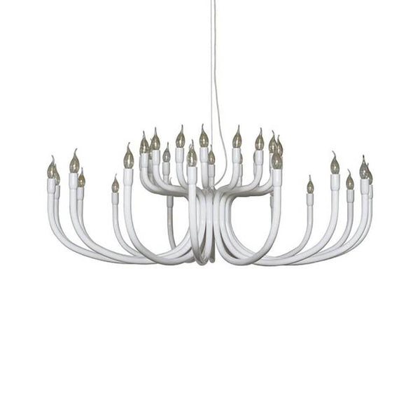 Karman Snoob Kronleuchter Ø 130cm in weißem Design, ideal für klassische und moderne Räume.