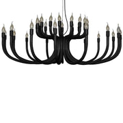 Karman Snoob Kronleuchter Ø 130cm in elegantem Schwarz, ideal für moderne und klassische Räume.