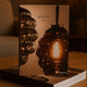 Katalog s.luce® - homecoming lights. Hardcover-Katalog mit warmem Designer-Leuchtenfoto auf Holzoberfläche, 140 Seiten Inspiration aus Bayern