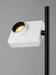 Kedros LED Stehlampe H 131cm 3000K in modernem Design aus Stahl und Aluminium, ideal für jedes moderne Interieur.