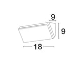 Keen LED Außenwandleuchte Horizontal 3000K IP65