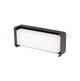 Keen LED Außenwandleuchte Rechteckig 3000K Schwarz IP65