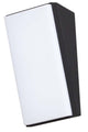 Keen LED Außenwandleuchte Vertikal 3000K IP65 in modernem Design aus schwarz und weißem Kunststoff.