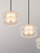 Keros LED Pendelleuchte 4-flammig 3000K Gold, moderne Pendelleuchte mit klarem Design.