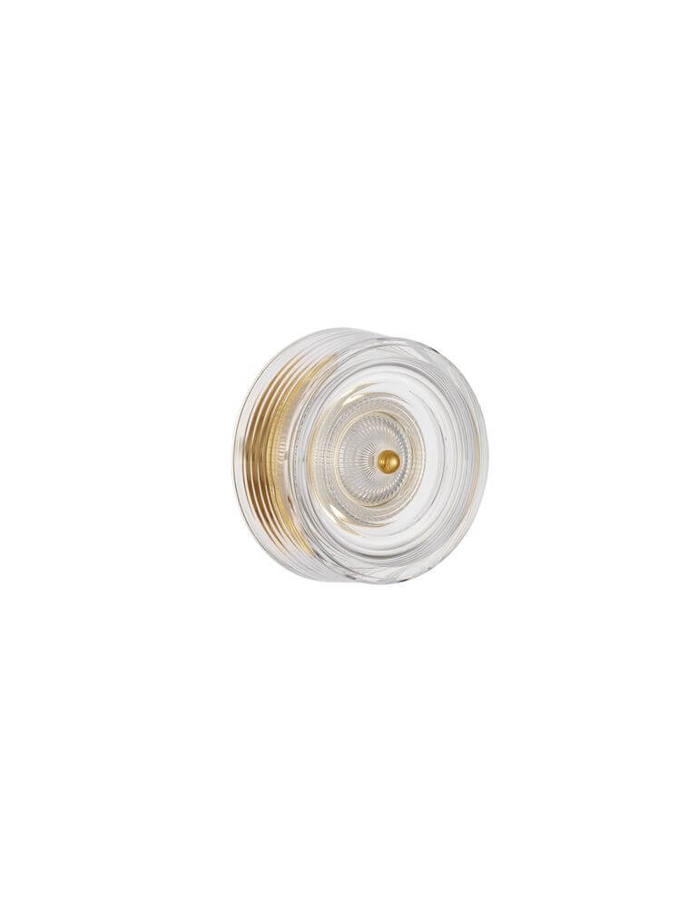 Keros LED Wandleuchte 3000K Gold in elegantem Design mit goldenen Akzenten.