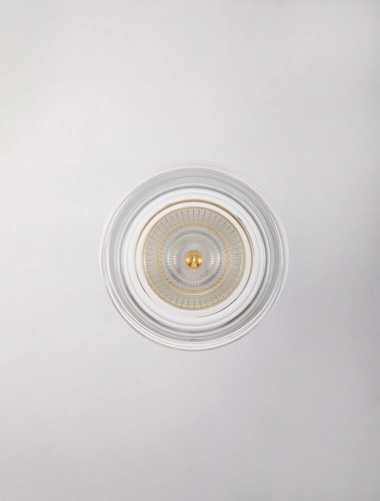 Keros LED Wandleuchte 3000K Gold - Elegantes Design mit goldenen Akzenten, passende Decke und Beleuchtung.