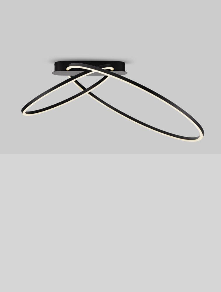Kiklos LED Deckenleuchte 2-flammig Ø 72cm mit modernem Design und warmem 3000K Licht.