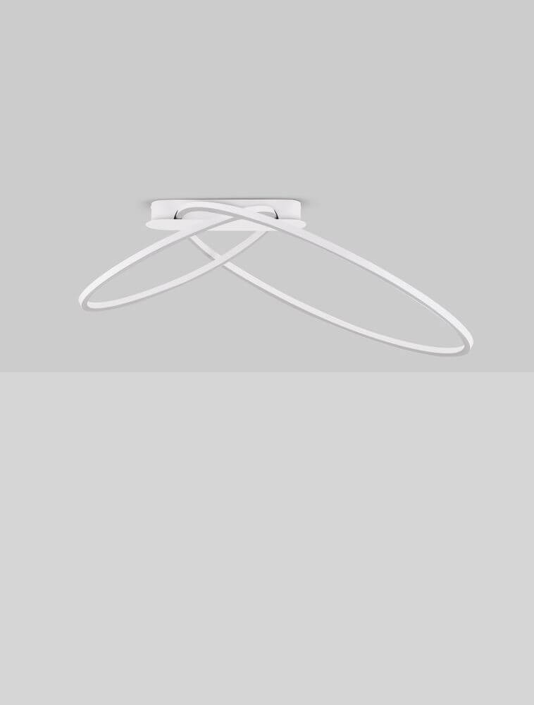 Kiklos LED Deckenleuchte 2-flammig in modernem Design, Ø 72cm, warmweiße Lichtfarbe 3000K, edel und energieeffizient.
