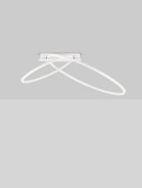 Kiklos LED Deckenleuchte 2-flammig in modernem Design, Ø 72cm, warmes Licht mit 3000K.