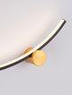 Kima LED Wandleuchte Bogen 3000K Schwarz, Gold in modernem Design mit warmem Licht.