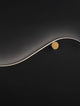 Kima LED Wandleuchte Geschwungen 3000K Schwarz, Gold