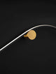 Kima LED Wandleuchte Geschwungen 3000K Schwarz, Gold