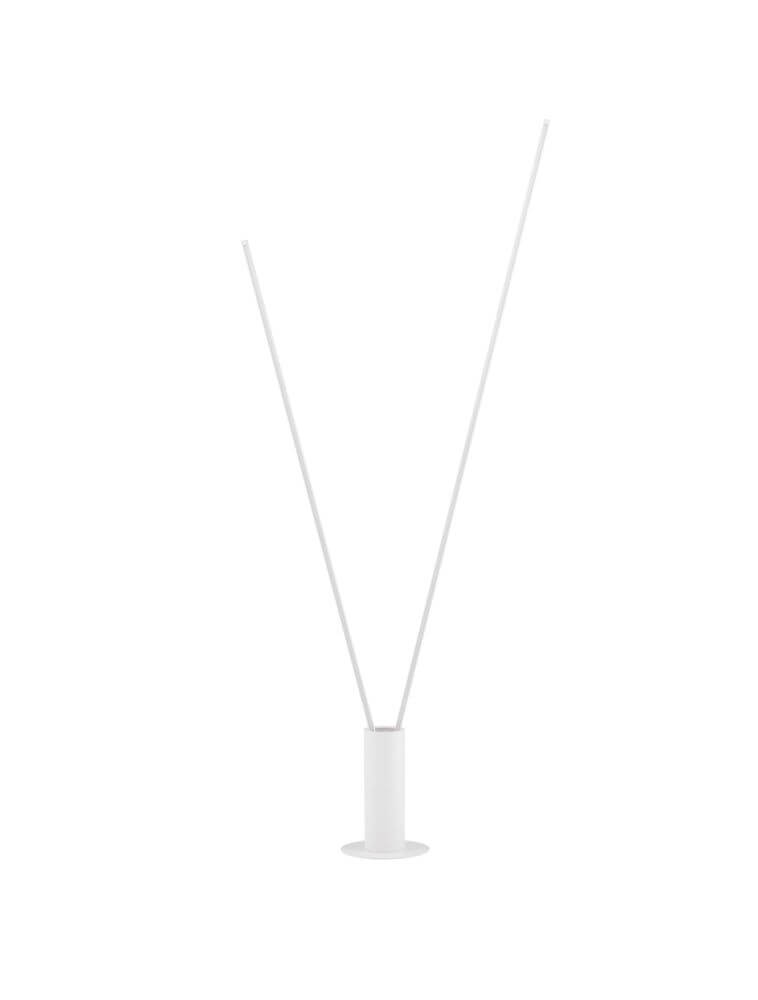 Kimolia LED Stehlampe 2-flammig Ø 22cm 3000K in modernem Design mit zwei Leuchtstäben.