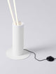 Kimolia LED Stehlampe 2-flammig Ø 22cm 3000K in modernem Design mit Schalter und LED-Lichtern.