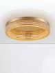 Elegante Kinara Deckenleuchte in Gold mit 3000K Lichtfarbe, ideal für stilvolle Innenräume.