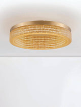 Kinara Deckenleuchte 3000K in Gold, elegante Deckenlampe mit Kristallakzenten für stilvolle Beleuchtung.