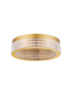 Kinara Deckenleuchte 3000K in Gold mit kristallinem Design für elegantes Ambiente.