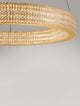 Kinara Pendelleuchte Ø 60cm 3000K Gold mit funkelnder Acryl-Optik und edlem Goldton.
