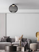 Moderne KINETIC LED Deckenleuchte 3000K in Schwarz, ideal für Schlaf- und Wohnzimmer.