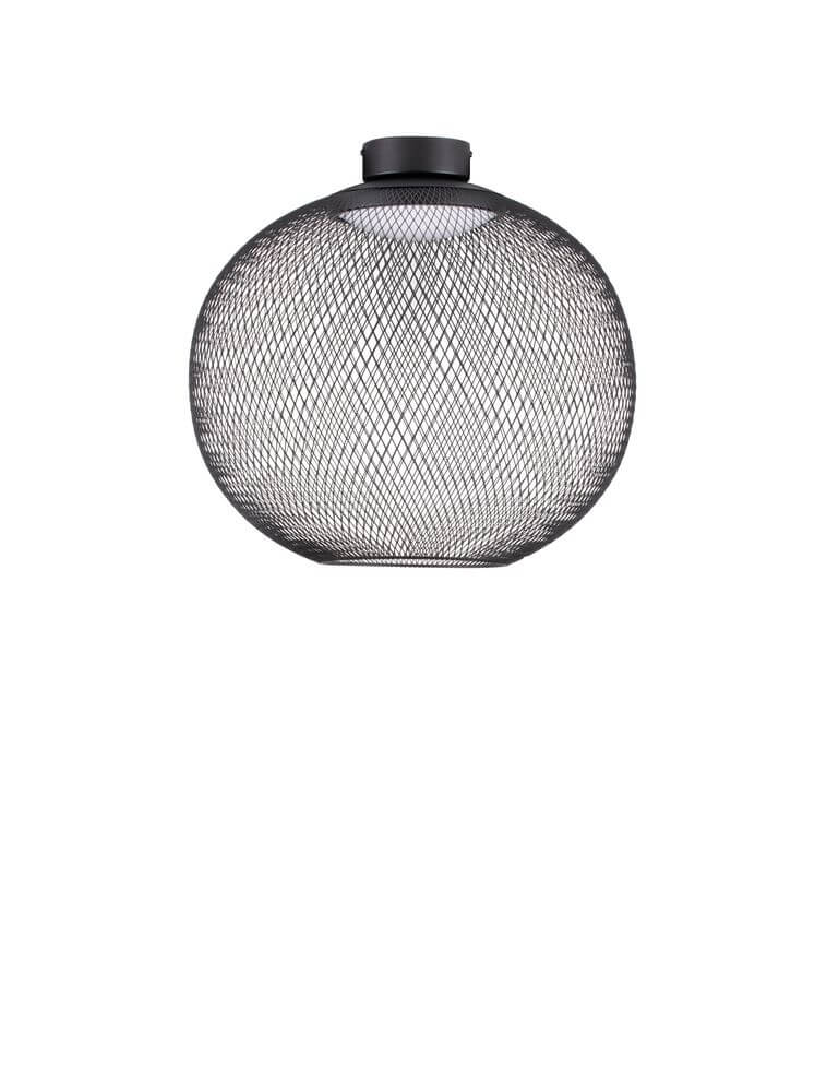 Kinetic LED ceiling light 3000K black