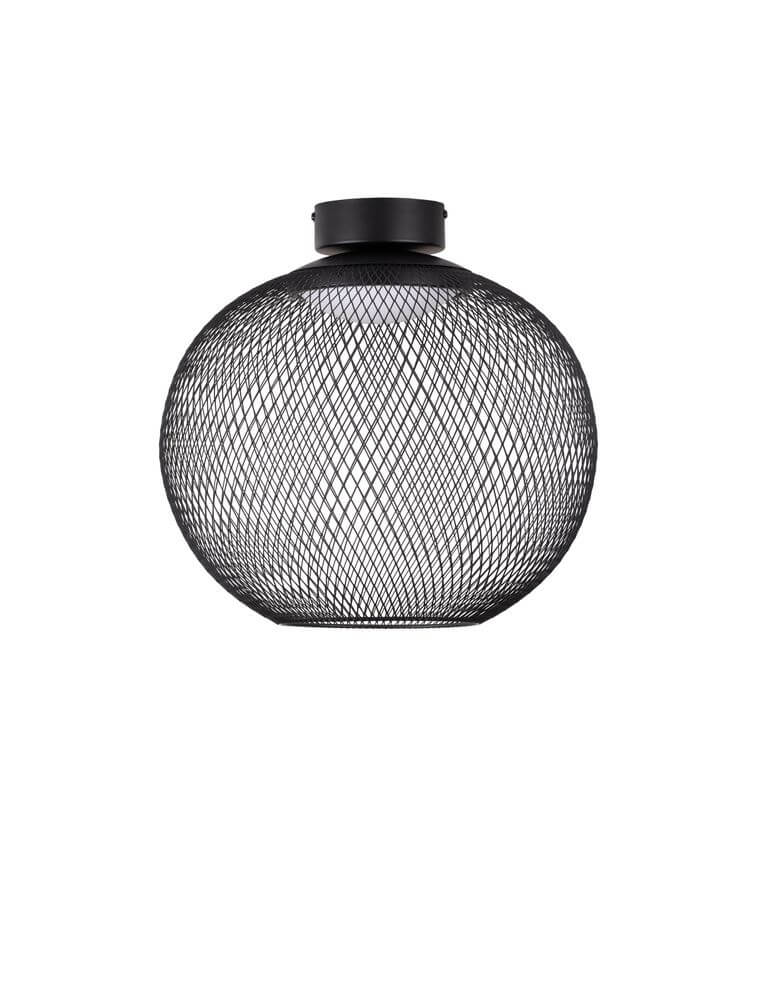 Kinetic LED ceiling light 3000K black
