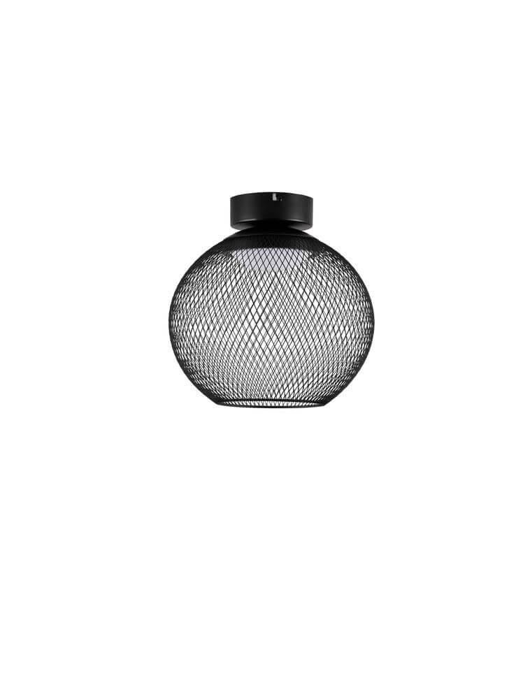 Kinetic LED ceiling light 3000K black