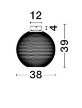 Kinetic LED ceiling light 3000K black